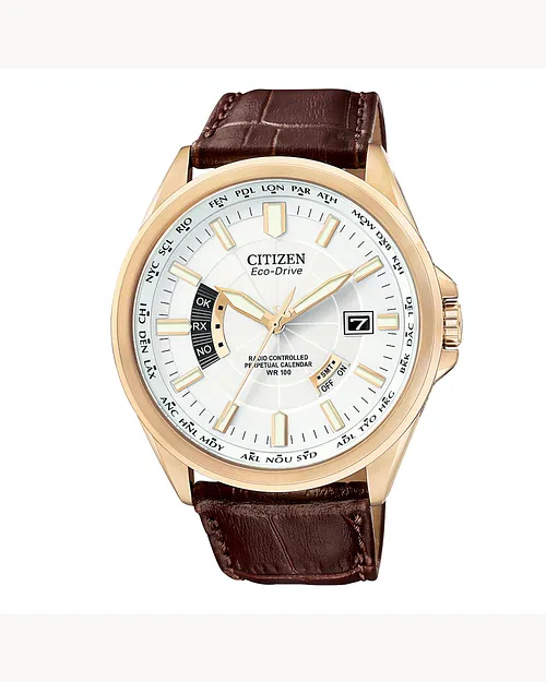 World Perpetual A-T White Dial Leather Strap CB0013-04A World Perpetual A-T White Dial Leather Strap CB0013-04A
